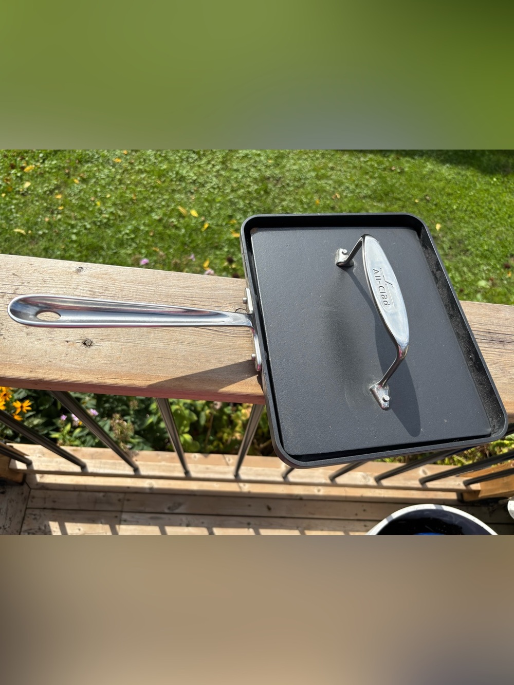 All-Clad Nonstick Square Grill Pan with Press